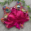 Pink Navratari Special Real Mirror With Real Kaudi Blouse Wholesale Price In Surat
